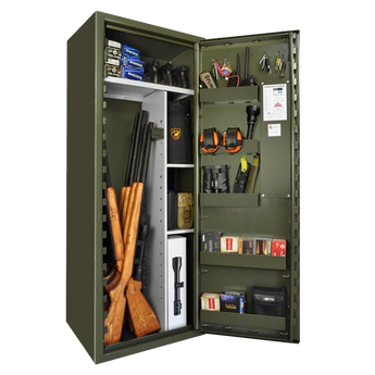 grönt vapenskåp från scandinavian safe