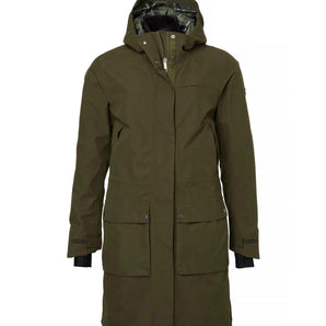 Fractus Chevalite Rain Coat Women Tobacco Green