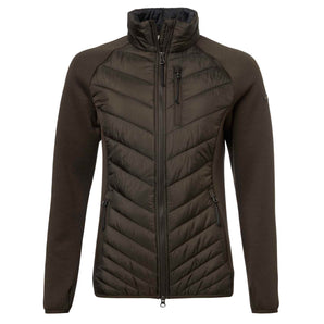 Hunter Hybrid Jacket Women Leather Brown