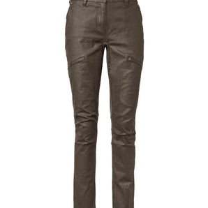Vintage Original Pants Women Leather Brown