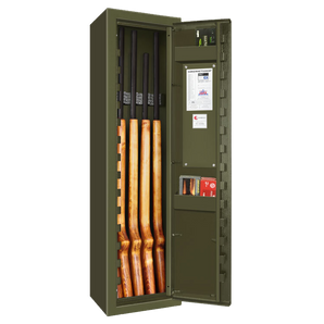 grönt vapenskåp från scandinavian safe