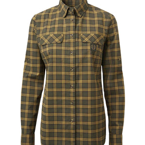 Creek Shooting Fit Coolmax Shirt Women Moss Checked