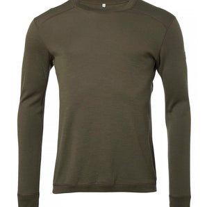 Chevalier 200 Merinowool Crewneck Men Tarmac Green