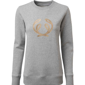 Symbol Sweatshirt Women Grey Melange