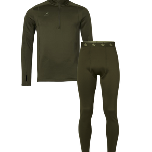Alaska ThermoDry Mid Layer Set, Herr, Night Green