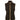 Pax Light Pile Vest Women Leather Brown